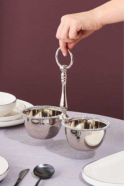 Karaca Home Majesty 2-Piece Snack Bowl