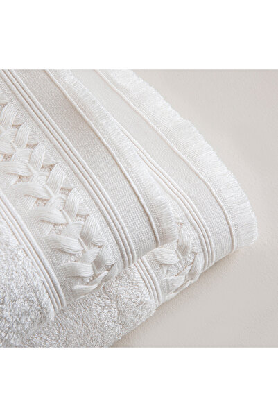 Chakra Ecru Canvas Face Towel - 50X90 cm