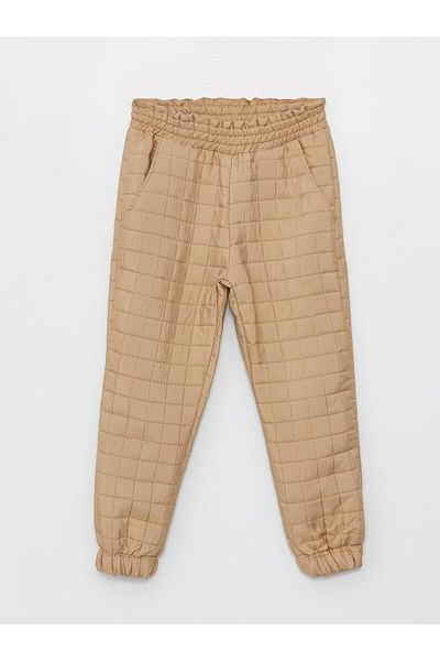 Little Star Girl's Quilted Elastic Pocket Jogger Pants