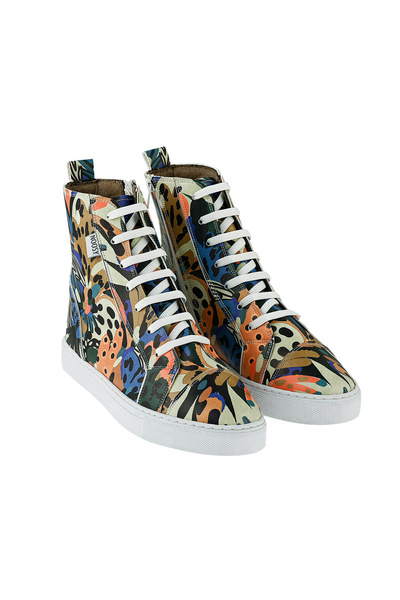 NOOSY Πολύχρωμες γυναικείες μπότες sneaker