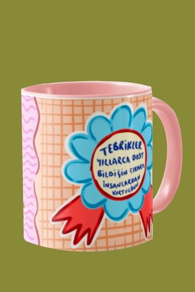 Hello Melody Design Hello Melody kupa serisinden "TEBRİKLER 4" Kupa - Özgün t...