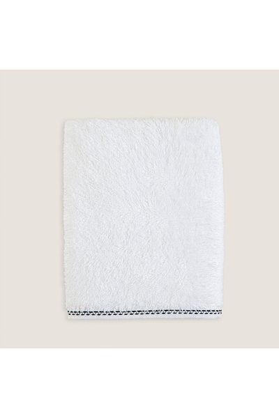 Chakra Madeline 50X90 cm White/Marin Blue Face Towel