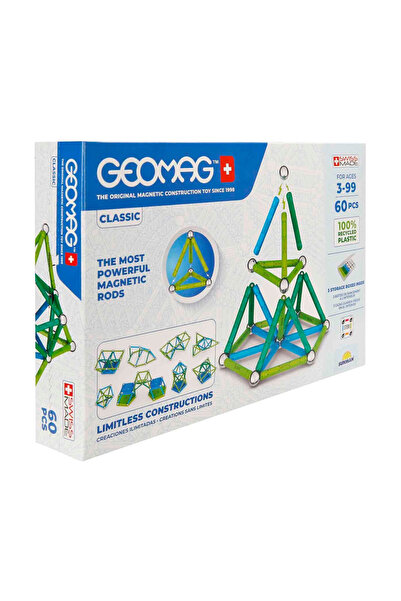 Toyaş Geomag Manyetik Çubuklar Classic Seri Zeka Oyunu Manyetik Yapı Oyunu 60...