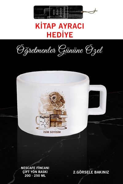 Bytwo Nescafe Cup and Bookmark for Teacher's Day - Gifted