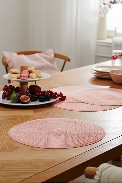 Tchibo Dining Table Mats, Pink