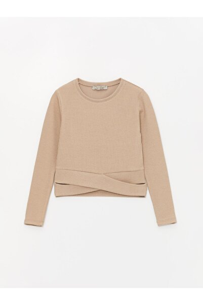 Little Star سويت شيرت بفتحة على الخصر للفتيات