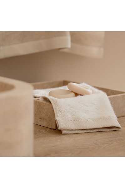 Chakra 30X50 cm Marre Hand Towel - Natural