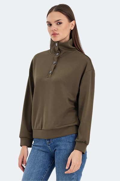 Slazenger Vidal Khaki Women's Sweatshirt