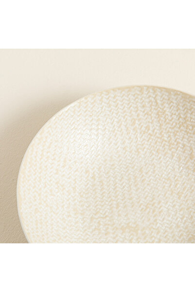 Chakra Beja Çukur Tabak 21 cm Krem