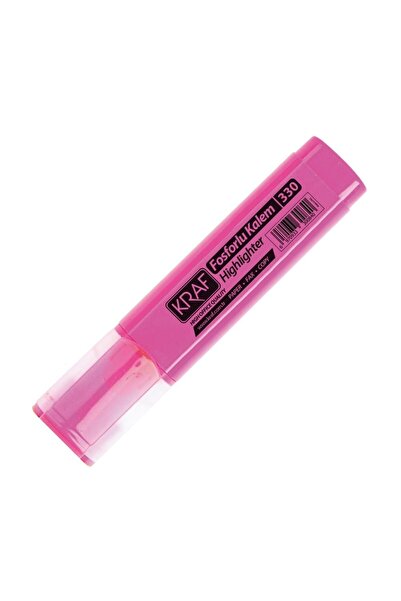 KRAFE KRAF Fosforlu Kalem - Pembe