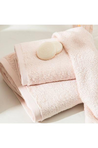 Chakra Sollid Bamboo Face Towel 50x90 cm Powder