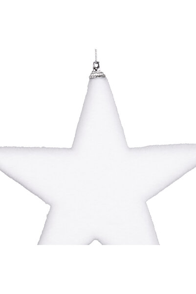 Herdekora Новорічна прикраса Новорічна зірка, набір з 2 штук, біла, 19 см.