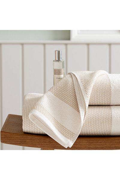 Chakra Albera Natural-Beige Hand Towel - 30X50 cm