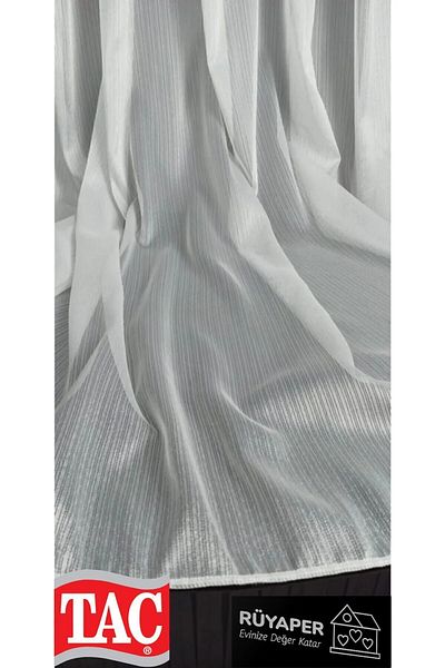 Taç New Season Dreamer - Bright Texture, Suitable for All Rooms, Diamond Tulle Curtain, Does Not Want Ironing and Tight Pleated