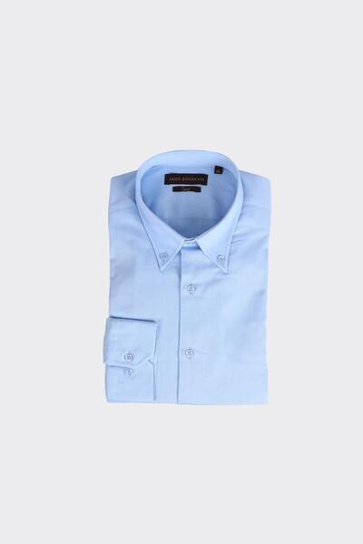 Kadir Büyükkaya Yaka Düğmeli Erkek Gömlek-KAX4665S