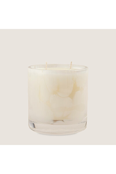 Chakra Murano Cam Mumluk Beyaz 10x10 Cm Beyaz