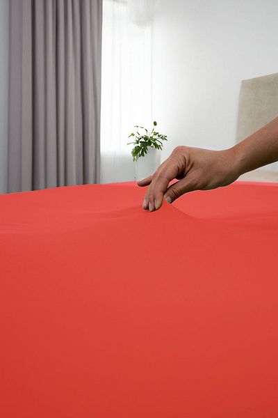 GAMA HOME 100% Cotton Fitted Sheet - 100X200 cm - 30 cm Edge Height - Organic and Comfortable