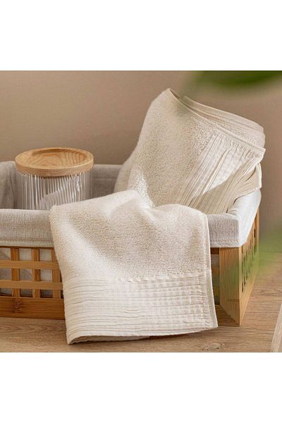 Chakra 30X50 cm Grasse Hand Towel - Natural