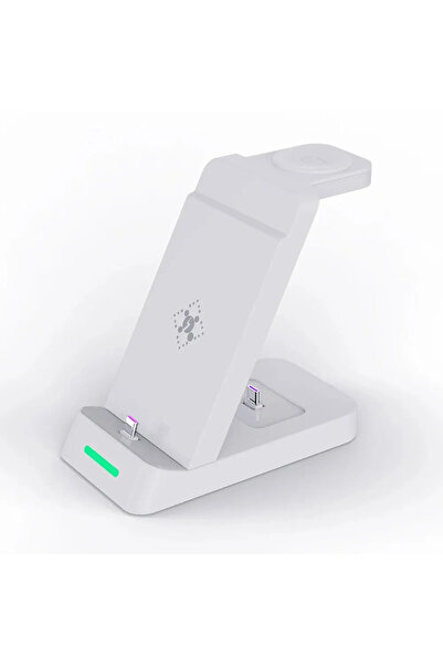 Vikefon محطة شحن 3 في 1 لساعات سامسونج، متوافقة مع موديلات S24، S23، S22، نوت...