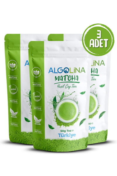 Algolina Matcha Tozu 50gr - Matcha Çayı (3 ADET)