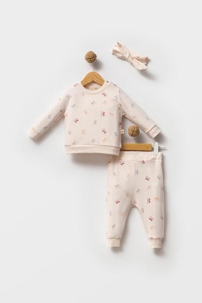 mini mia 100% Cotton Butterfly Baby Girl 2-Piece Set