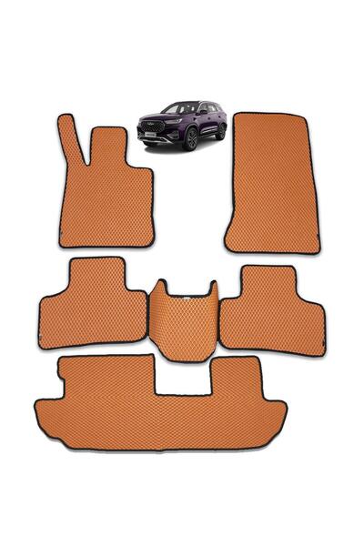 Bod Chery Tiggo 8 Pro Max 7 Koltuk 3d Havuzlu Paspas 2024-sonrası Taba