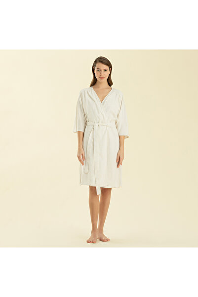 Chakra Hıerba Dressing Gown White