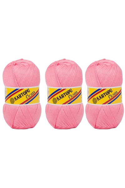 Kartopu Flora Knitting Yarn Booties Σχοινί 100 γρ. Κ 792 3 Τεμάχια