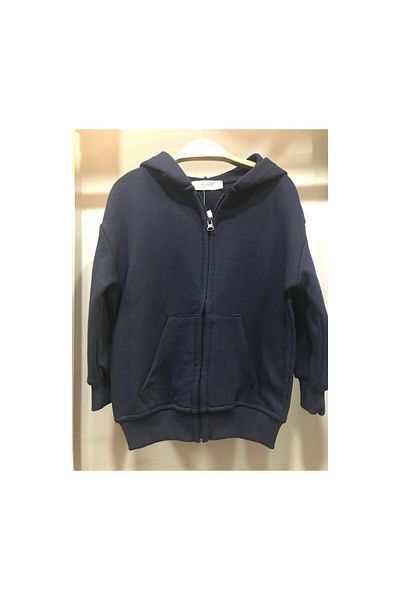 CİCHLİD Men's Navy Blue Zippered Cardigan