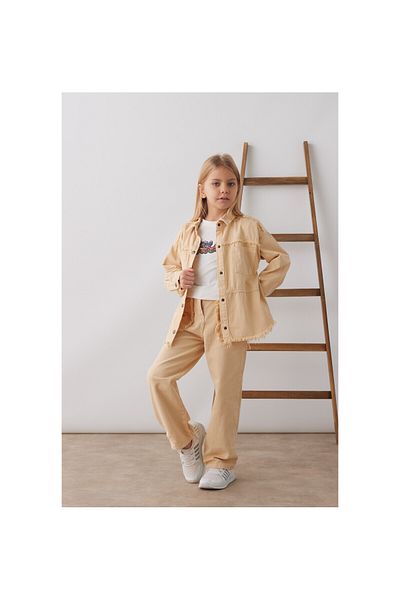 CİCHLİD Girl's Woven Jacket-pants Set of 2
