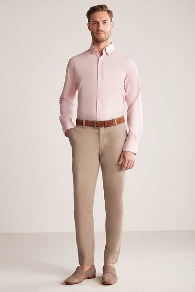 Hemington Cashmere Blend Pink Business Shirt