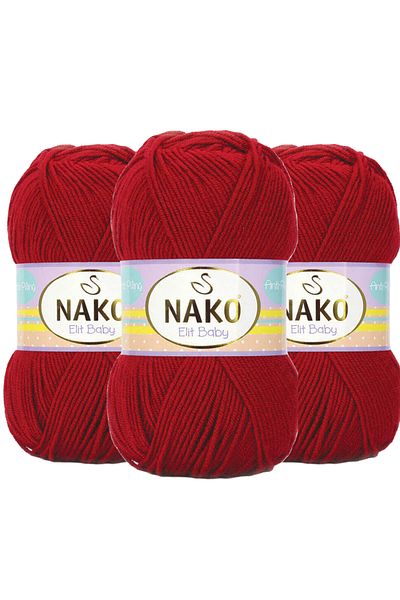 NAKO Elit Baby Πλέκτω Ιματισμός Μαλλί Μωρού 100 γρ. 298 3 Τεμάχια