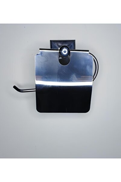 Zethome Paslanmaz Kapaklı Wc Kağıtlık Yapışkanlı Pratik Kağıtlık Banyo Tuvale...