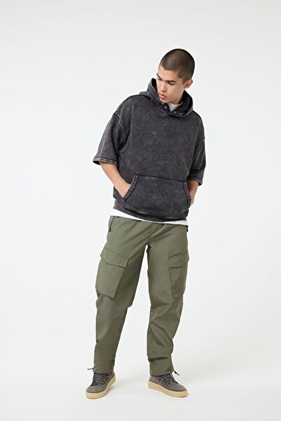 Forever 21 Slim-Fit İpli Kargo Pantolon