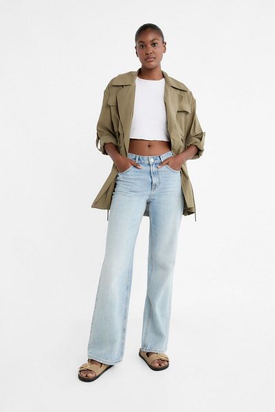 Stradivarius Short loose trench coat