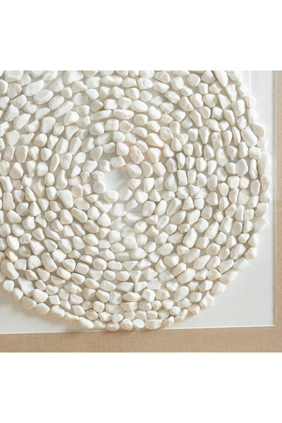 Chakra Anua Çakıl Taşı Tablo 63x63 cm Natural