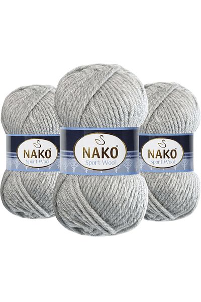 NAKO 195 3 Τεμάχια Αθλητικό Πλεκτό Σχοινί Λάχανο - 100 Γρ