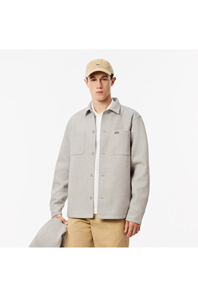 Lacoste Erkek Oversize Fit Gri Gömlek