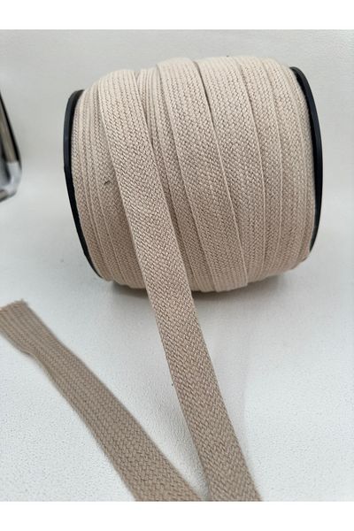 paşateks since 1995 şekil Beige Color 2.5 cm Cotton Tres Strip - 5 Meters