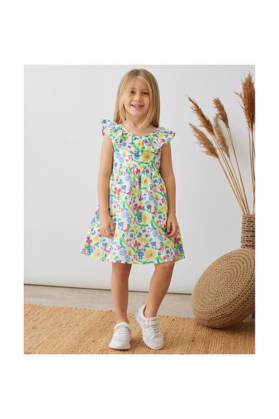 CİCHLİD Girl's Flower Patterned Dress