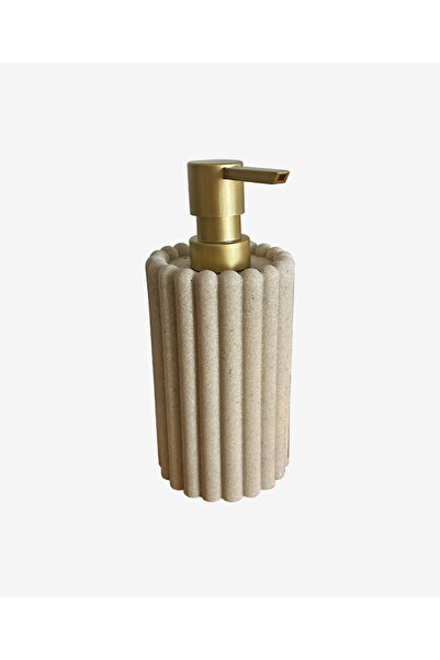 did homeware Çizgili Reçine Gold Sıvı Sabunluk