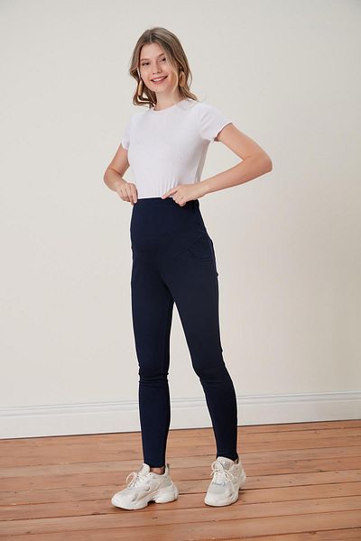 Işşıl Işşil 5012-steel Knitted Flexible Maternity Riding Tights
