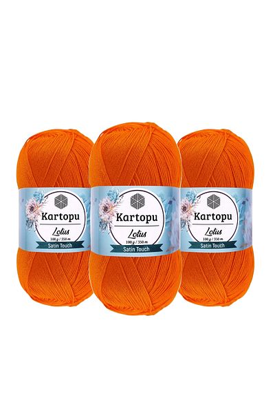 Kartopu Σχοινί πλεξίματος Lotus - 100g Μοντέλο K273, 3 Τεμάχια