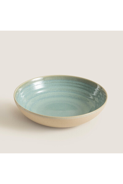 Chakra Azure Çukur Tabak 20 Cm Yeşil