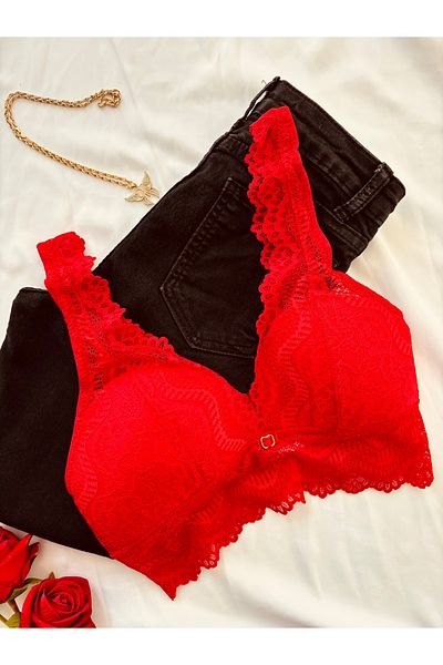İNKO İÇ GİYİM Navy Blue Women's Bra