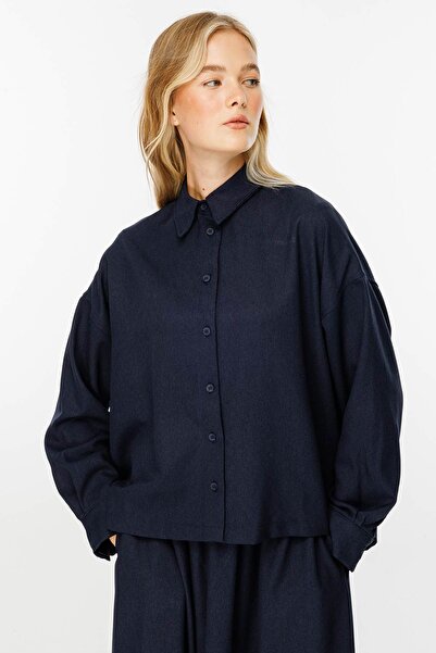 Hooopstore Преміум коротка синя сорочка