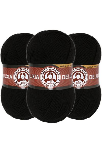 Ören Bayan Oren Deluxia Hand Knitting Thread 999 3 Pieces