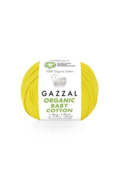 Gazzal Βιολογικό Βρεφικό Βαμβάκι 50 Γρ. 100% οργανικό βαμβάκι Πλεκτό νήμα Amigurumi Yarn 420