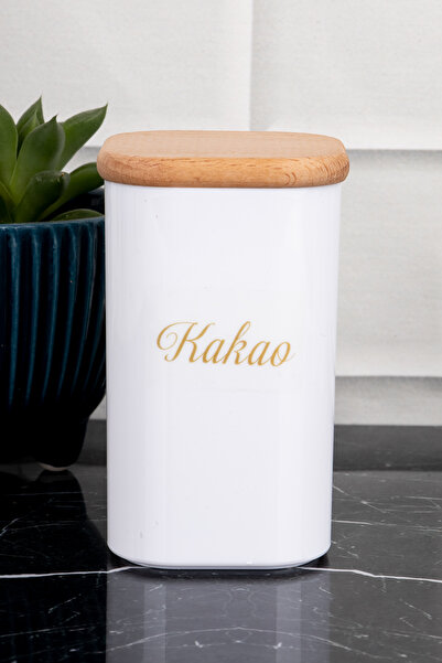 DNS HOME Pack of 12 300 ml Vacuumed Bamboo Wooden Lid Porcelain Look Acrylic Spice Rack with Label Gift