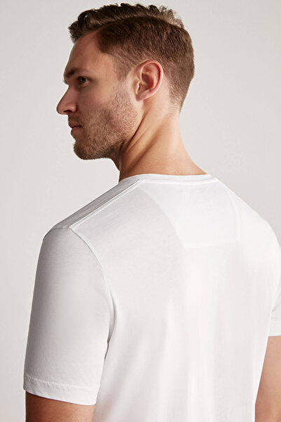 Hemington Logoed Pima Cotton White T-Shirt